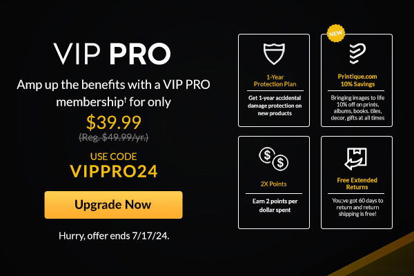 VIP PRO | Amp up the benfits with a VIP PRO membership for only \\$39.99 | Upgrade Now