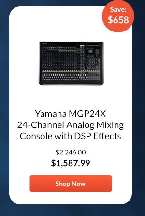 amaha MGP24X 24-Channel Analog Mixing Console with DSP Effects