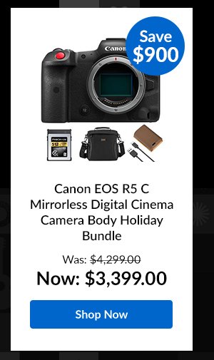 Canon EOS R5 C Mirrorless Digital Cinema Camera Body Holiday Bundle