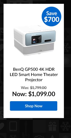 BenQ GP500 4K HDR LED Smart Home Theater Projector