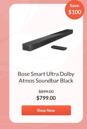 Bose Smart Ultra Dolby Atmos Soundbar Black