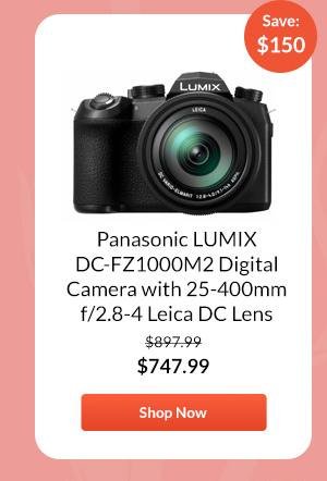 Panasonic LUMIX DC-FZ1000M2 Digital Camera with 25-400mm f/2.8-4 Leica DC Lens