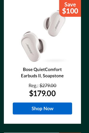 Bose QuietComfort Earbuds II, Soapstone