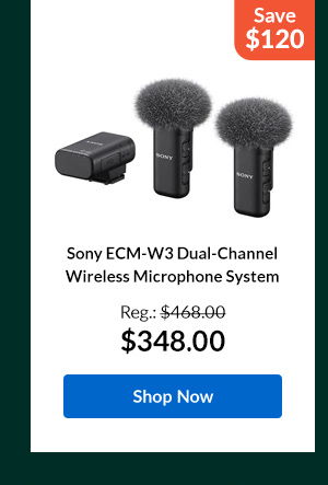 Sony ECM-W3 Dual-Channel Wireless Microphone System