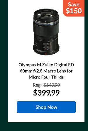 Olympus M.Zuiko Digital ED 60mm f/2.8 Macro Lens for Micro Four Thirds