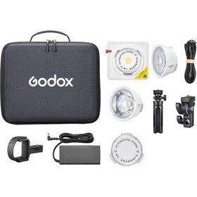 Godox ML100Bi Bi-Color Portable LED Light (15 & 36 Lens & Power Bank Holder Kit)