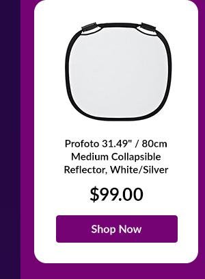 Profoto 31.49 / 80cm Medium Collapsible Reflector, White/Silver