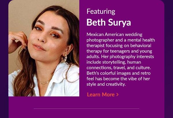 Featuring Beth Surya | Learn More