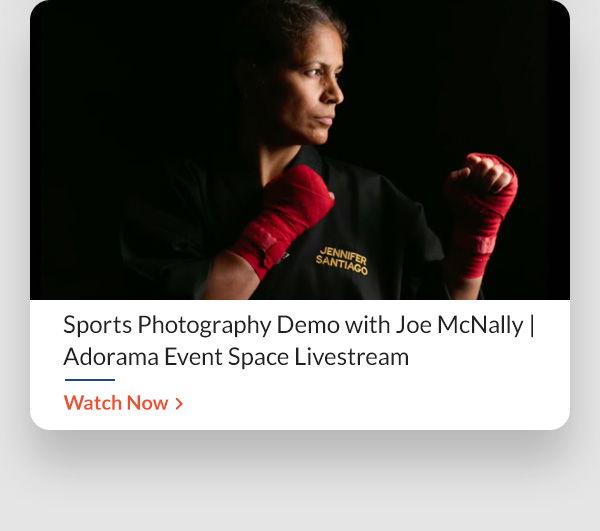 Sports Photography Demo with Joe McNally | Adorama Event Space Livestream