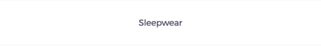 Sleepwear