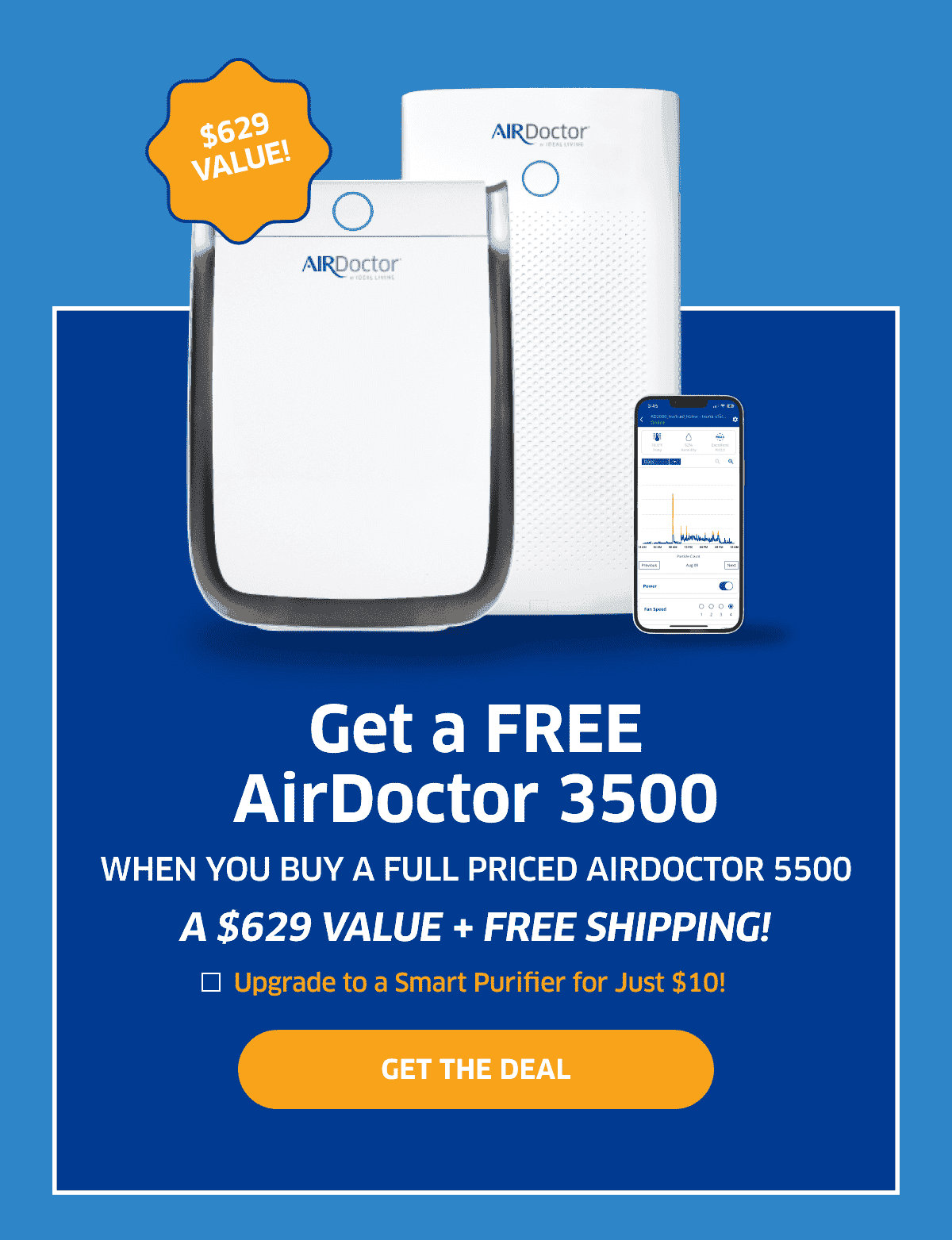 \\$629 Value! | Get A Free AirDoctor 3500 | Get The Deal