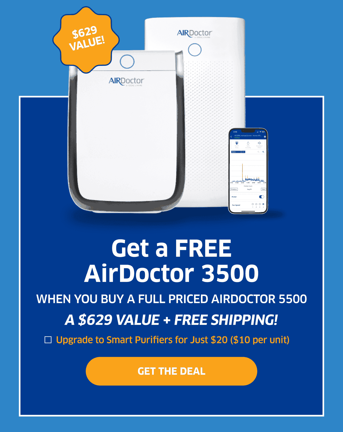 \\$629 Savings! | Get A Free AirDoctor 3500 | Get The Deal