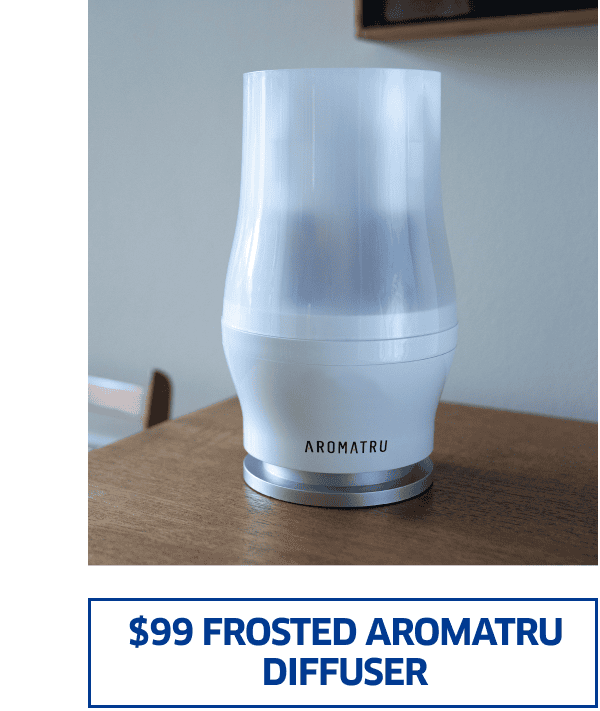 \\$99 Frosted AromaTru Diffuser
