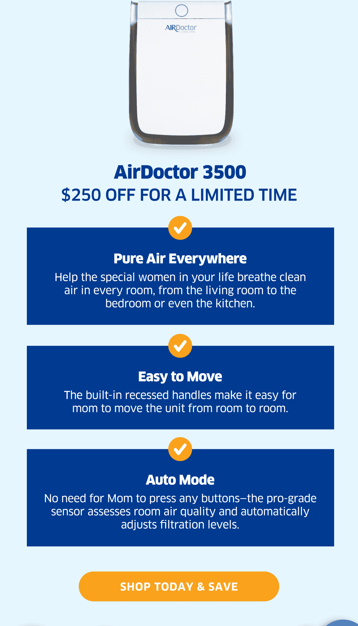 AirDoctor 3500 | \\$250 Off For A Limited Time | Shop Today & Save