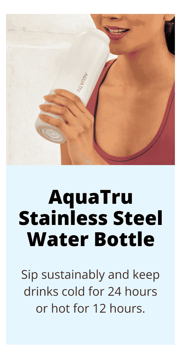 AquaTru Stainless Steel Water Bottle