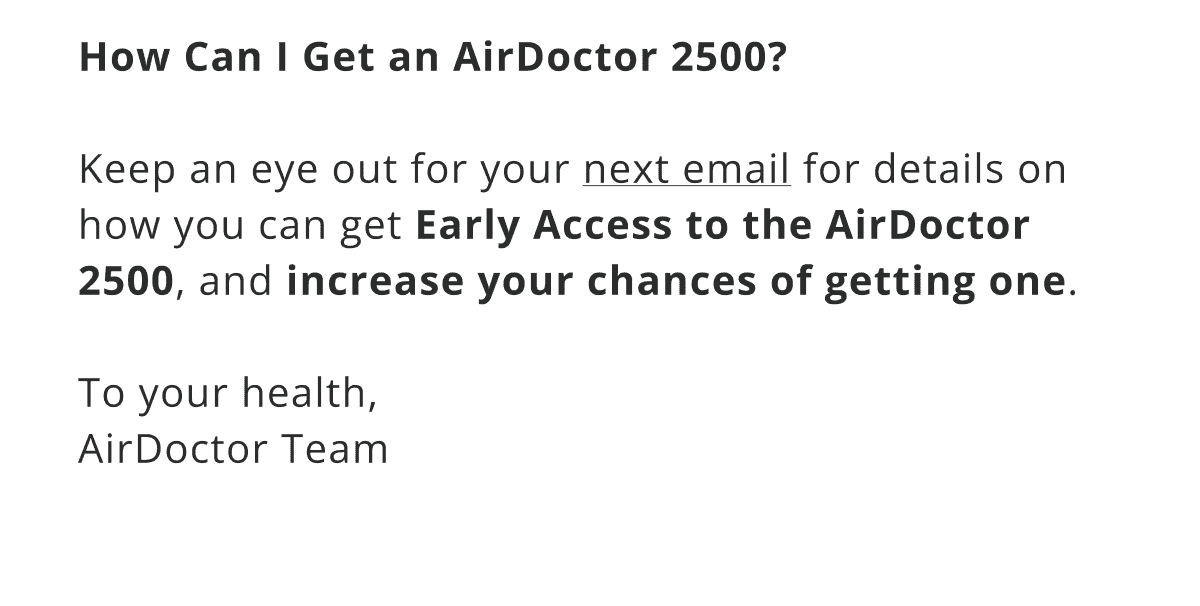 How Can I Get an AirDoctor 2500?