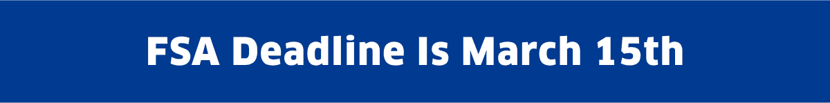 FSA Deadline Is March 15th