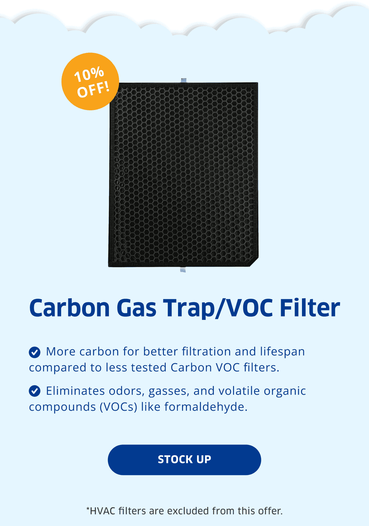 Carbon Gas Trap/VOC Filter | Stock Up