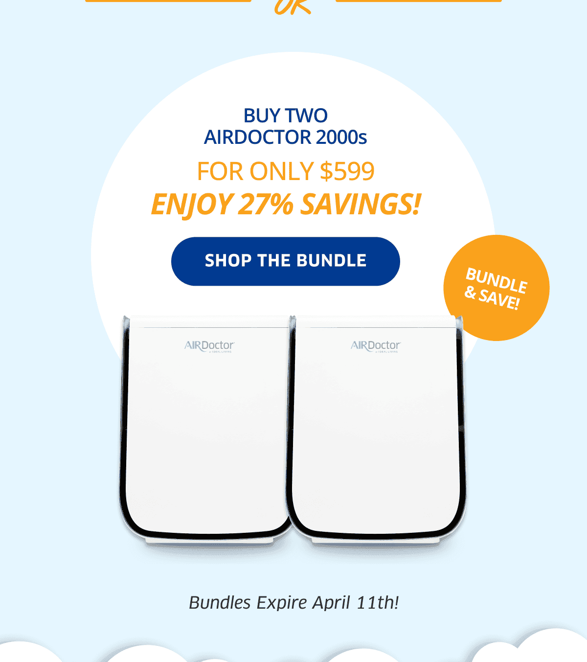 Buy Two AirDoctor 2000s For Only \\$599 Enjoy 27% Savings! | Shop The Bundle