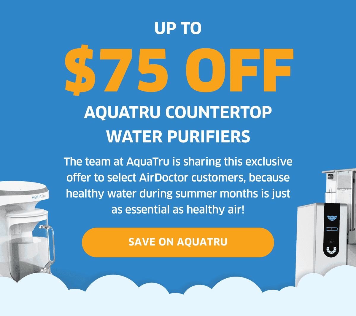 Up To \\$75 Off AquaTru Countertop Water Purifiers | Save On AquaTru