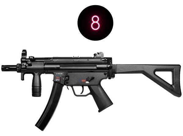 H&K MP5 K-PDW BB Submachine Gun