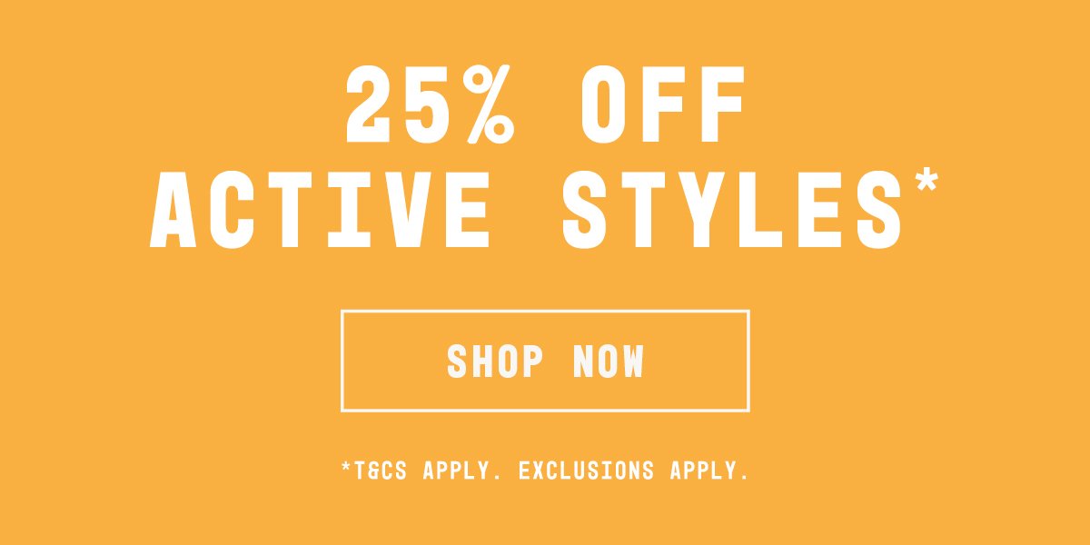 25% Off Active Styles