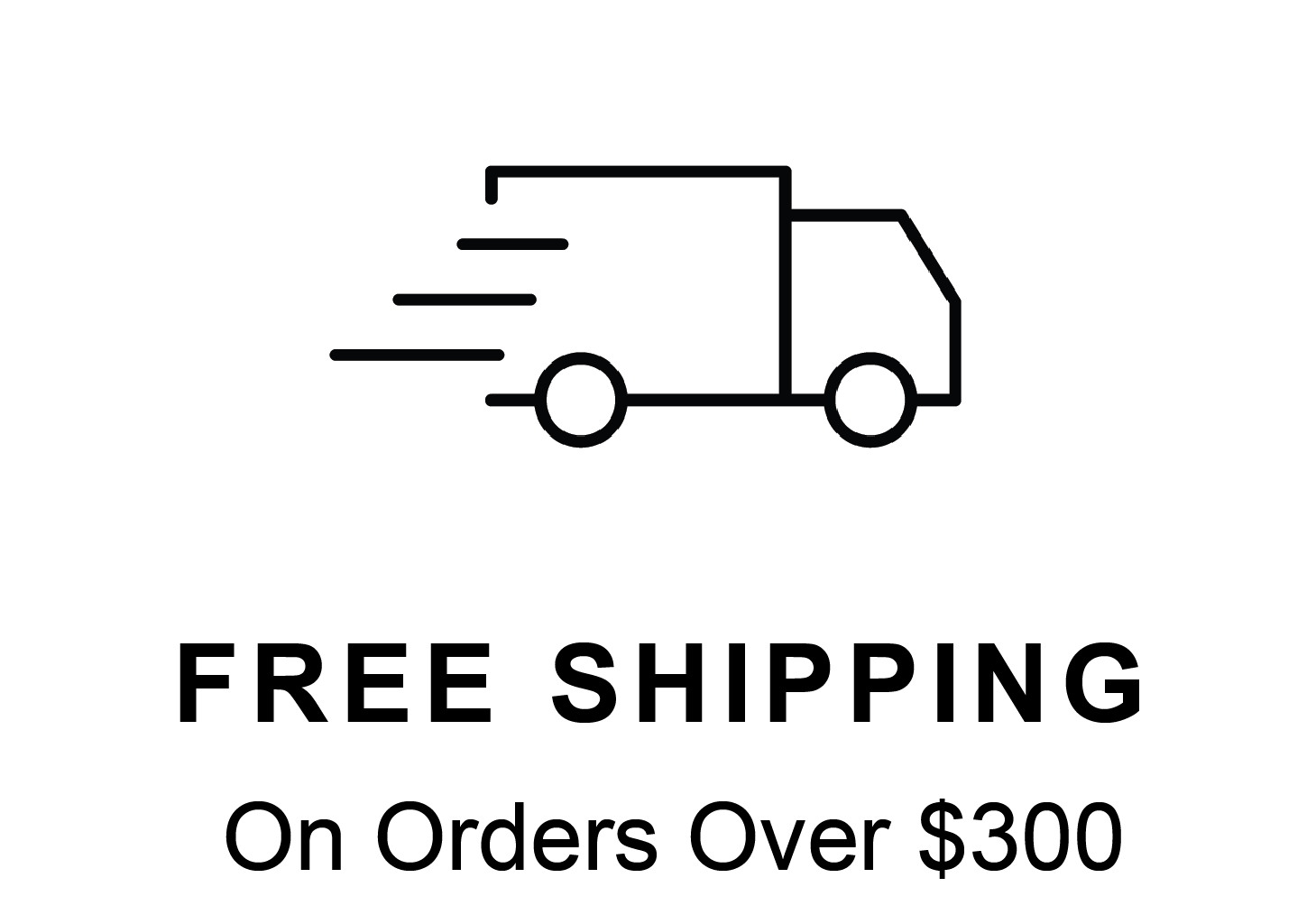 Free Shipping On Orders Over \\$300