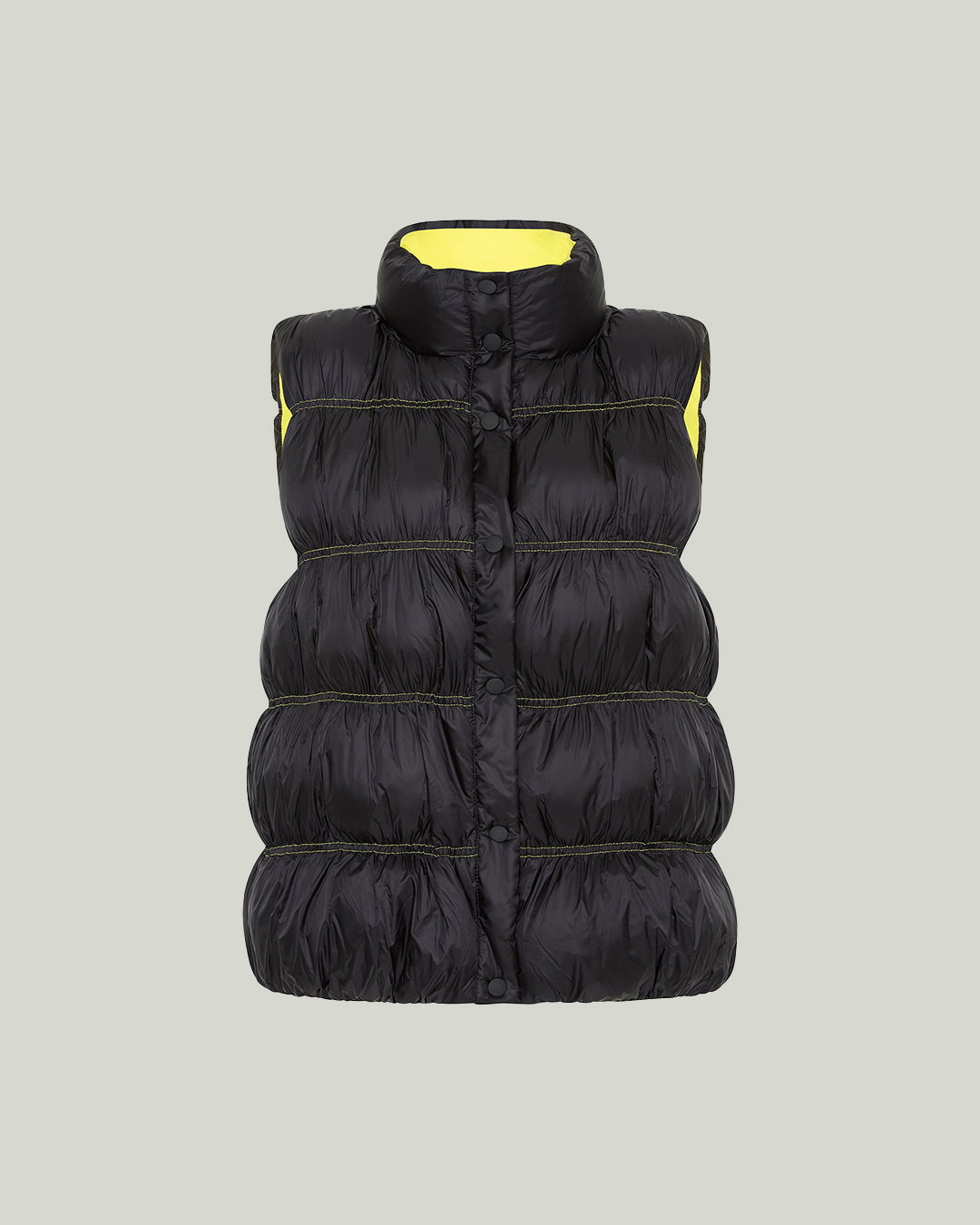 Ruched Puffer Vest 722