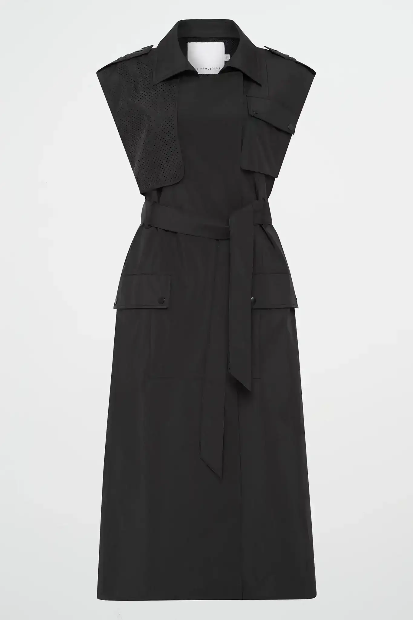 Sleeveless Belted Trench 703