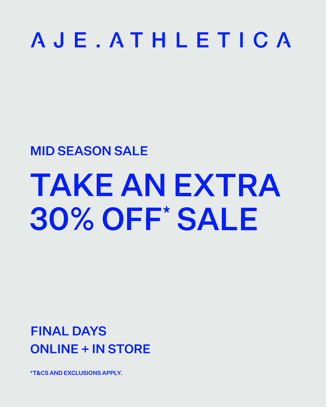 Mid Season Sale Up to 30% Off