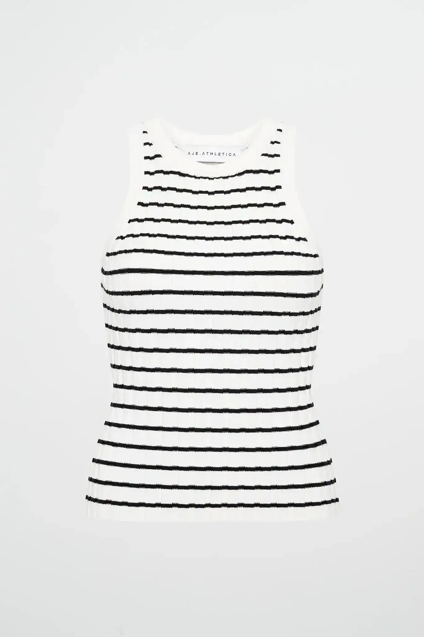 Striped Knitted Logo Tank 135