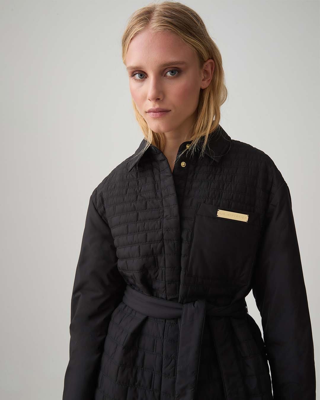 Belted Quilted Overshirt 421