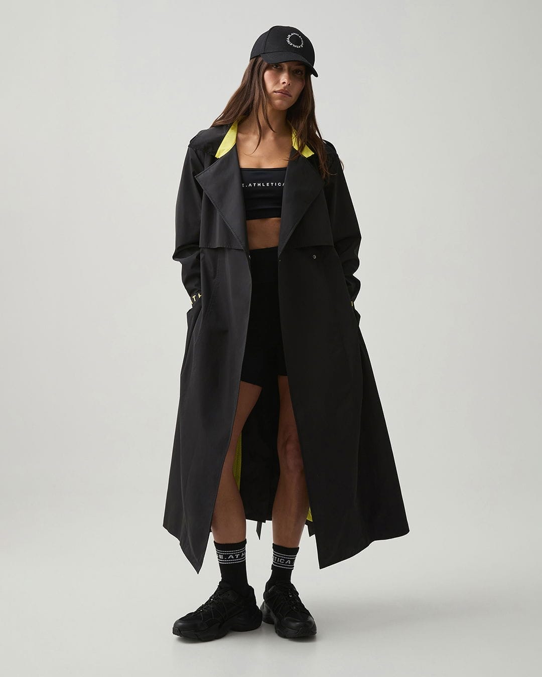 Longline Wrap Trench Coat 705