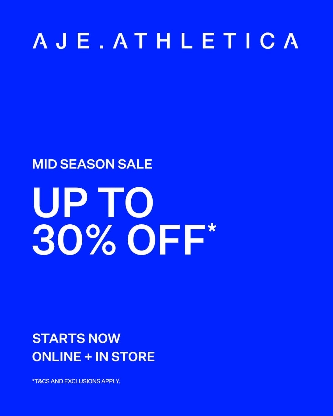 Mid Season Sale Up to 30% Off