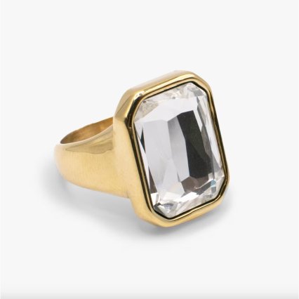 NEW Emerald Cut Crystal Ring| Shop Now