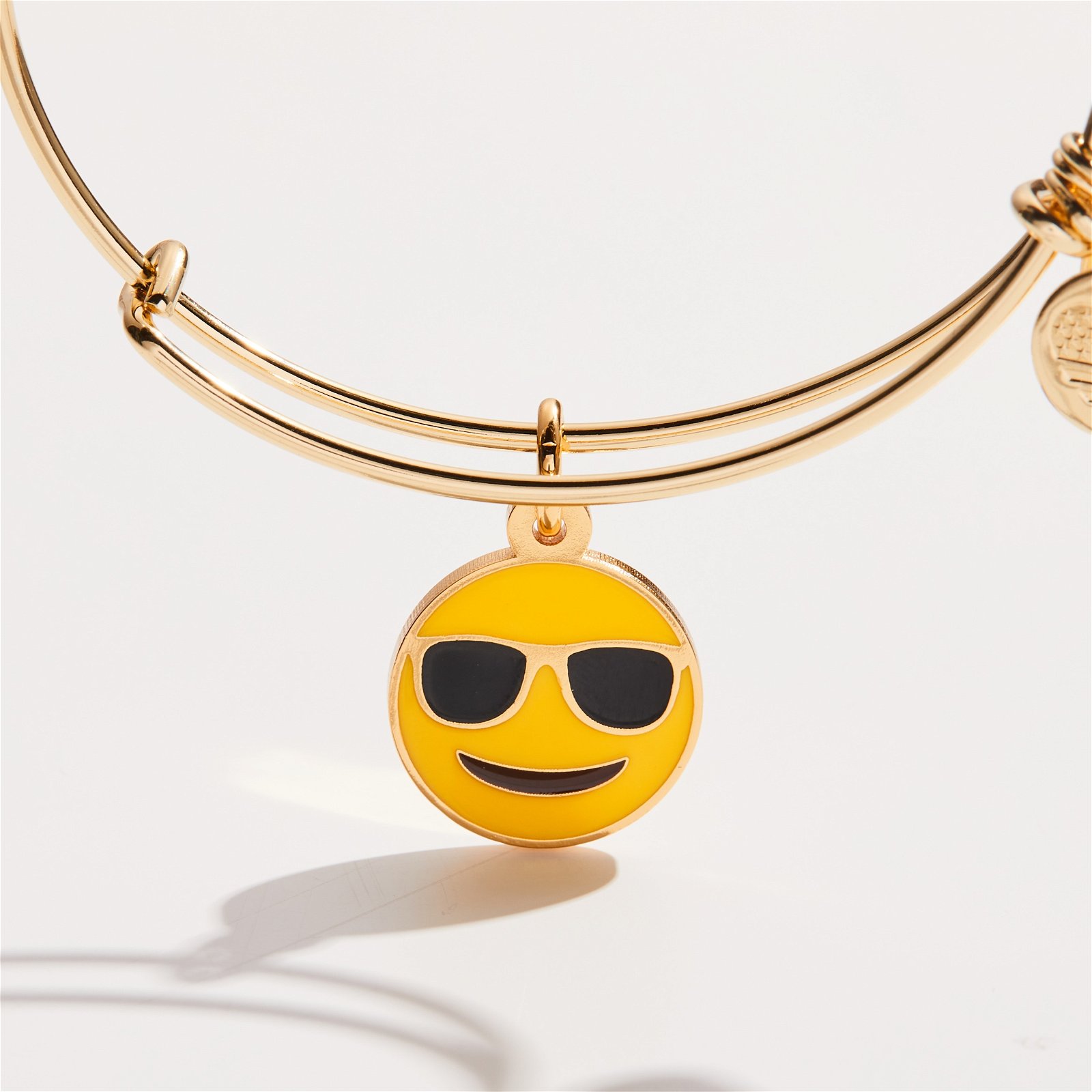 Sunglasses Emoji Charm Bangle Bracelet