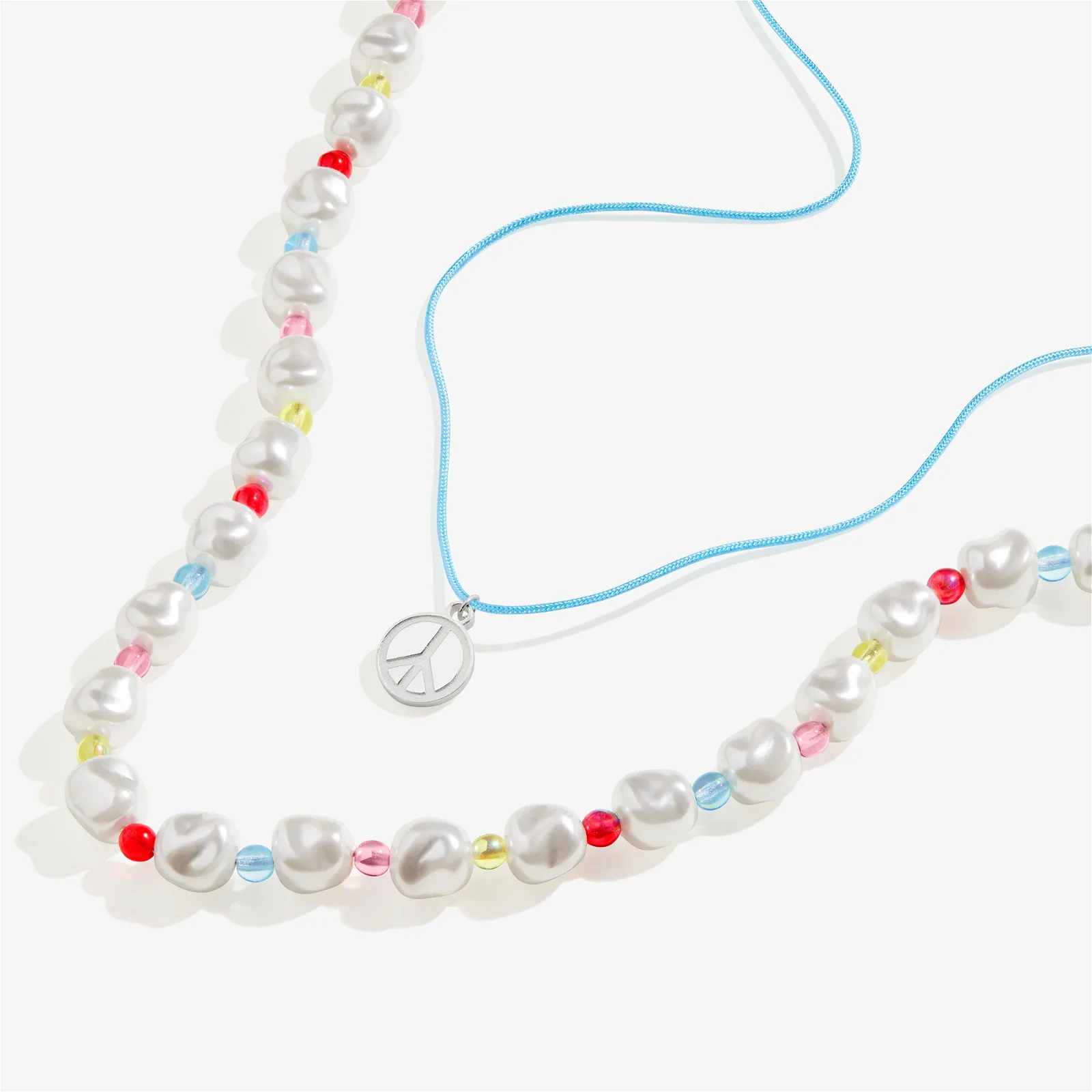 Peace and Love Layered Necklace Set