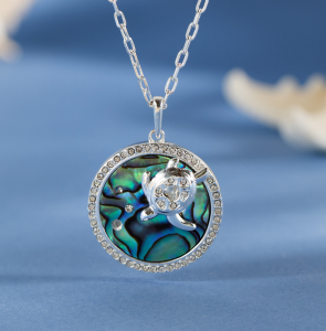 Sea Turtle And Abalone Adjustable Necklace | Shop Now