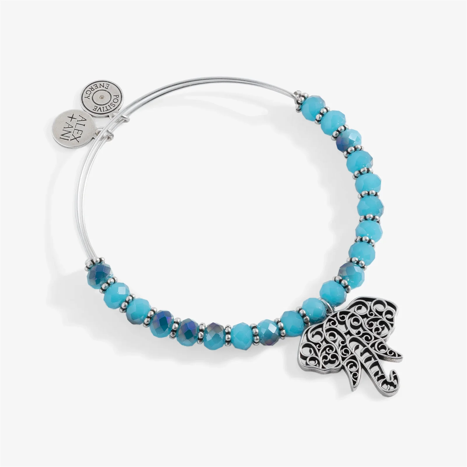 Image of Beaded Filigree Elephant Bangle