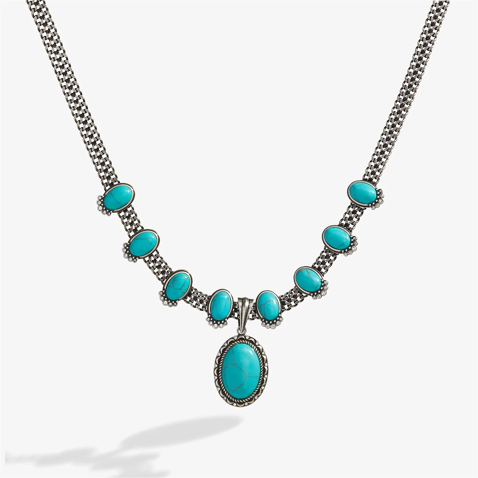 Vintage Turquoise Statement Necklace