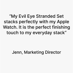 The Everyday Evil Eye Stranded Stack| Shop Now