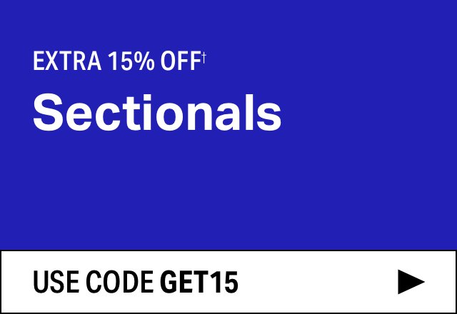 Extra 15% off Sectionals