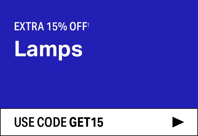 Extra 15% off Lamps