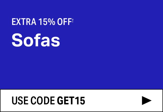 Extra 15% off Sofas