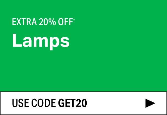 Extra 20% off Lamps