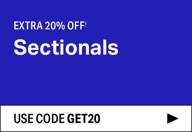 Extra 20% off Sectionals