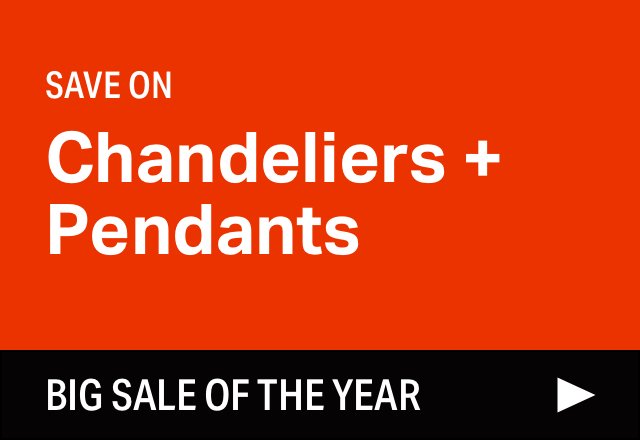 Big Chandelier + Pendant Sale