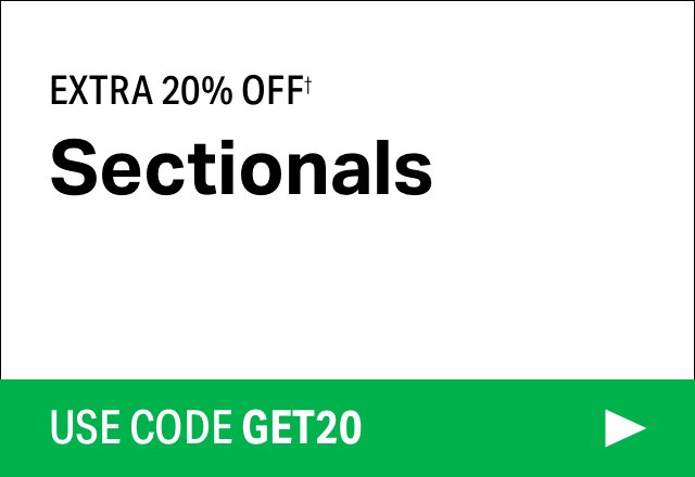 Extra 20% off Sectionals