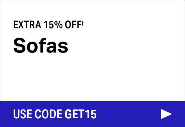 Extra 15% off Sofas