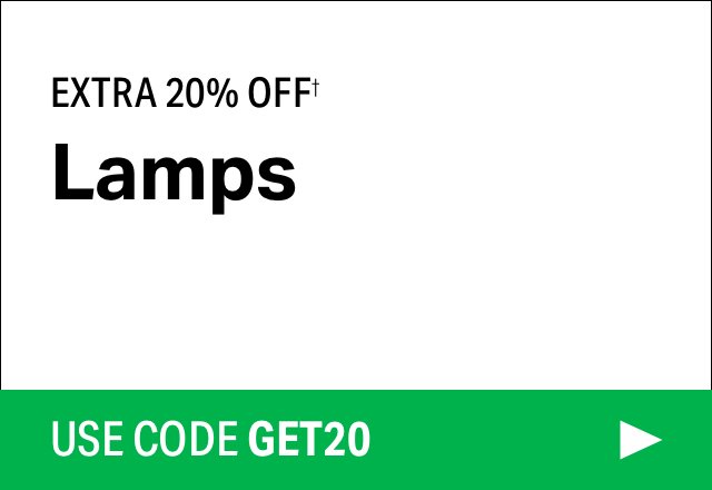 Extra 20% off Lamps